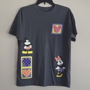 Disney Mickey & Minnie Graphic Tee - Charcoal Gray